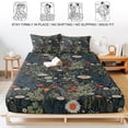 thumbnail image 5 of Twin XL Size Fitted Sheet Set - Spring Floral 2 Piece Bedding Sets 16" Deep Pocket Fitted Sheet with 1 Pillowcases, Summer Daisy Botanical Flowers Brushed Microfiber Hotel Luxury Bed Sheets, 5 of 9