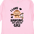 thumbnail image 4 of Inktastic Monkey I Love Hanging out with My Gigi Boys or Girls Long Sleeve Toddler T-Shirt, 4 of 5