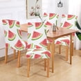 thumbnail image 2 of Yayeee 2 Pack Dining Chair Covers Stretch Parson Chairs Slipcovers Seat Protector, Cartoon Watermelon, 2 of 6