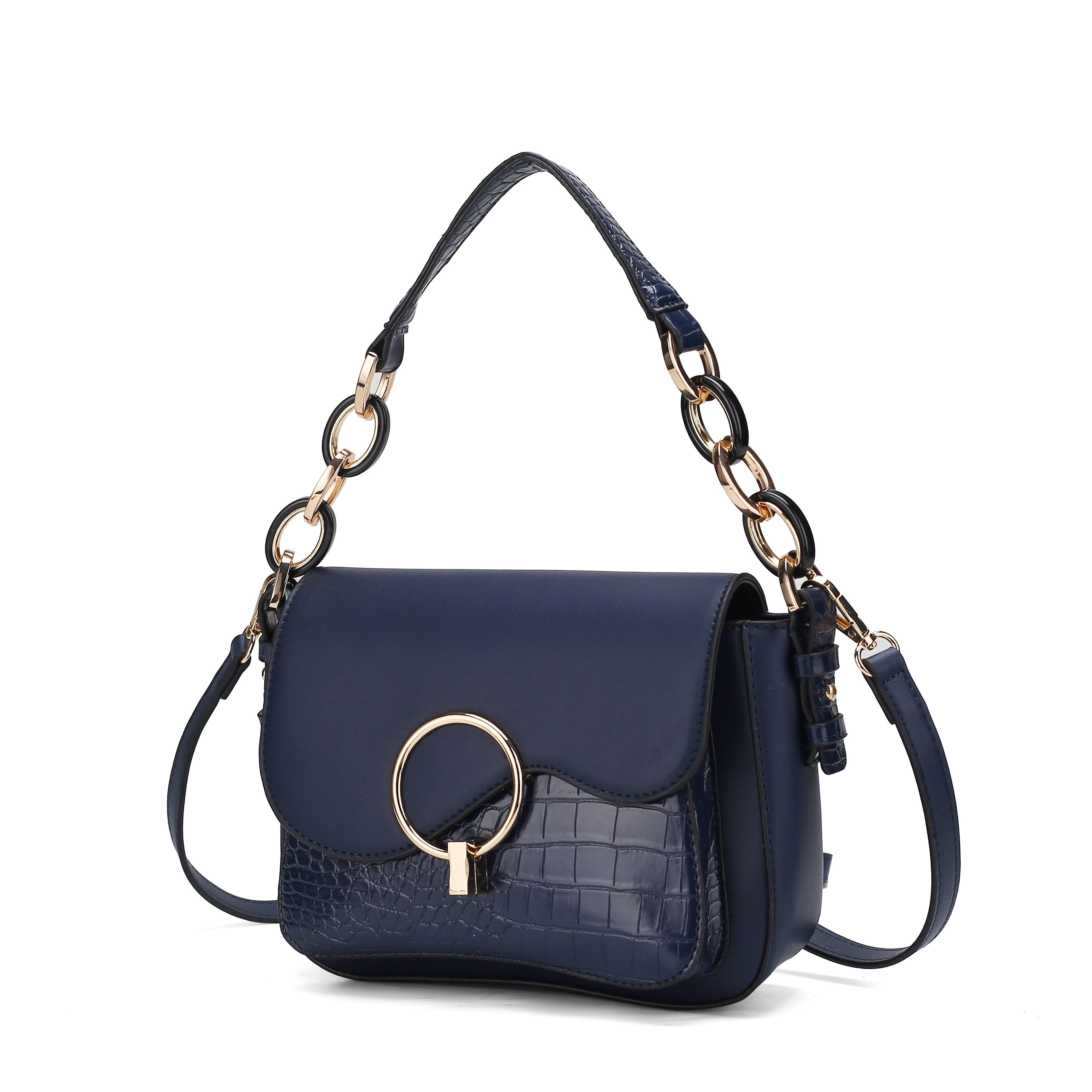 MKF Collection Fanta Croc Vegan Leather Women's Shoulder Bag, Sleek