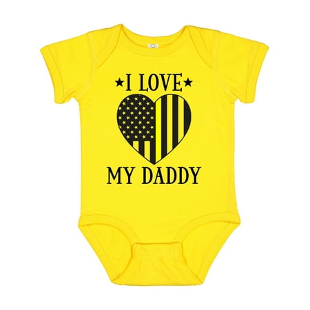 

Inktastic Dispatcher Daddy Gold Line Emergency Boys or Girls Baby Bodysuit
