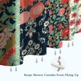 thumbnail image 6 of Pioneer Flower Floral Print Pattern Shower Curtain 72"x72" ,Bathroom Decorative Shower Curtains Set with 12 Hooks,Modern Waterproof Washable Shower Curtain, 6 of 6