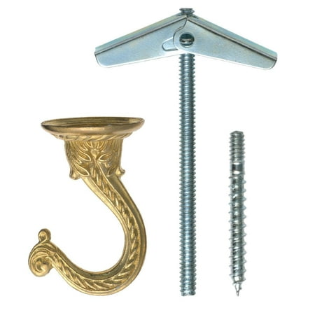 

OOK OOK 50331 Jumbo Swag Hook with Hardware Brass