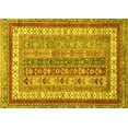 thumbnail image 1 of Ahgly Company Indoor Rectangle Abstract Yellow Modern Area Rugs, 2' x 3', 1 of 4