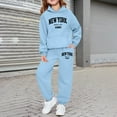 thumbnail image 2 of Gaexia Girls Clothes Size 6/7 Outfits Fall ,Girls' Long Sleeve Hoodie And Sweatshirt With Letter Print For Casual Wear And Outdoor Activities, 2 of 4