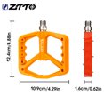 thumbnail image 2 of Sonducket ZTTO 1 par de picos de eje de acero de pedal plano de bicicleta pines reemplazables de color sólido pedales de bicicleta de superficie Ciclismo Naranja, 2 of 6