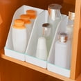 thumbnail image 5 of Clear Plastic Slanted Organizer Bin - Small Space Essentials: Space-Saving Storage for Kitchen, Fridge & Bathroom (6.1x5.9x3.5in, Non-Slip Base, 0.31lb Lightweight), 5 of 6