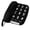 Black, variant on Blue Donuts White Big Button Phone for Wall or Desk with Speaker and Memory