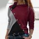 thumbnail image 1 of ICHUANYI Clearance Fashion Women's Casual Long Sleeve Round Neck Patchwork Ladies Tops Sweatshirts ICHUANYI "ICHUANYI", 1 of 5