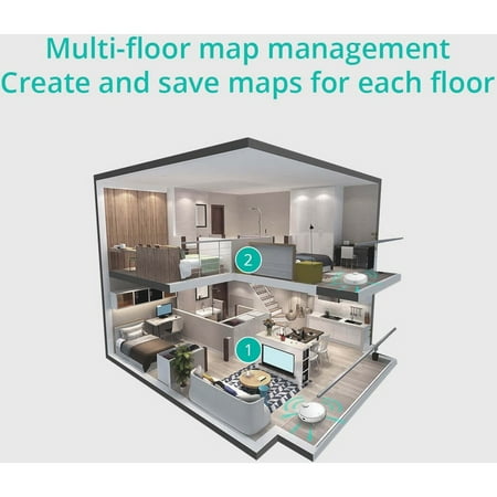 360 - S9 LiDAR Dual-Eye Vacuum+Mop Combo Robot Cleaner - White