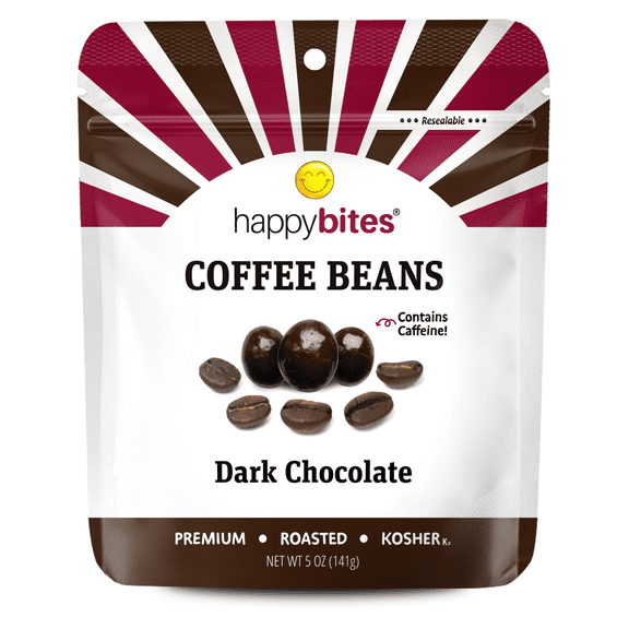 Happy Bites Dark Chocolate Coffee Beans 5 oz
