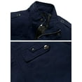 Wantdo Men's Spring Jacket Lightweight Cotton Casual Coat Navy 2XL