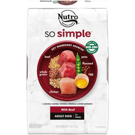 Nutro So Simple with Beef Adult Dry Dog Food, 25 lb.