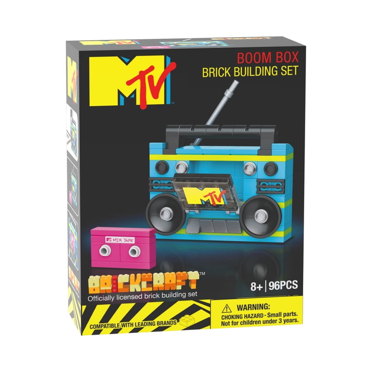 Brickcraft MTV Retro Blue Boom Box Building Kit, 96 Pieces photo 8