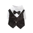 thumbnail image 1 of High Quality Costume Gentleman Dog Dress Up Bowtie Formal Shirt Tuxedo For Small Dogs Dog Tuxedo Pet Supplies Dog Costumes Wedding Suit BLACK XL, 1 of 1