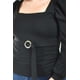 thumbnail image 4 of Blusa escote cuadrado Roman Fashion /Tallas Extras, 1849 (Negro) negro 42, 4 of 6