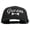 Black, variant on Groom Bow Tie Embroidered Big Size 6 Panels Flat Bill Snapback - Dk Grey XL-3XL