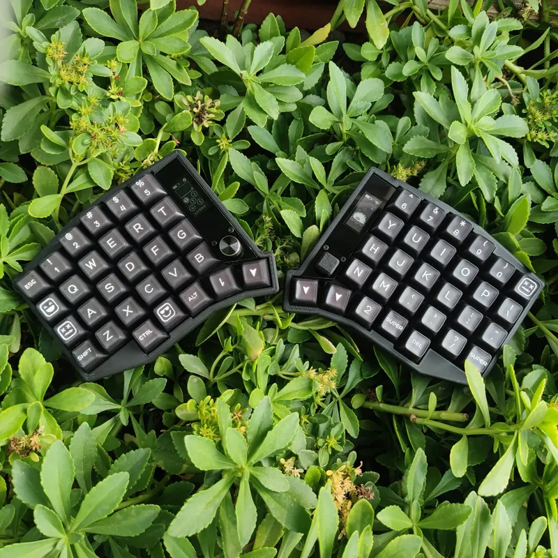 Sofle Split Keyboard Bluetooth Dual Mode Zmk Scheme RGB Hot Swap Custom with View Directional Rocker Knob Screen Keyboard