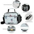 thumbnail image 3 of FORMRS Student Lunch Bag Insulated Reusable Cooler Box with Zipper Pockets, Hockey Action Zone, 3 of 9