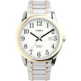 thumbnail image 5 of Timex Men's Easy Reader Date Two-Tone/White 38mm Casual Watch, Tapered Expansion Band, 5 of 5