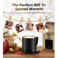 thumbnail image 4 of buuo Heated Coffee Mug Rechargeable - Temperature Control Self Heating Coffee Mug 14oz with Lid, Double Sided & Real-Time LED Display, Hot up to 150&, 4 of 9