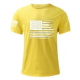 thumbnail image 3 of 4th of July T-Shirt Men American Flag T-Shirt Mens Patriotic Tshirt Mens American Flag Shirt Men Men Casual Round Neck Printing Pullover Fitness Sports Shorts Sleeves T Shirt Blouse, 3 of 4
