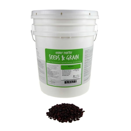 Organic Red Chili Beans - 35 Lbs Re-Sealable Bucket - Red Bean for Cooking, Soups, Chili, Food Storage & More