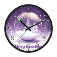 thumbnail image 2 of Voice Activated Clock with Glow Light 12 Inch Large Silent Wall Clock Battery Operated for Home Decor Snow and Glass Ball, 2 of 8