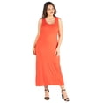 thumbnail image 2 of Plus Size Sleeveless Racerback Maxi Dress, 2 of 5