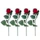 thumbnail image 1 of Rose Flower Jewelry Box Romantic Style Storage Organizer 4cm x 4cm x 27cm Flannelette Material 4Pcs, 1 of 3