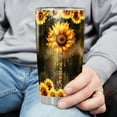 thumbnail image 3 of Personalized To my Daughter Tumbler Sunflower insulated cup Travel Coffee Mug with Lid 20 30 Oz Stainless Steel Customized gift from Mom Dad Birthday, 3 of 7