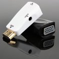 thumbnail image 1 of SUSUchens HW2208 Mini 1080P compatible con VGA Adaptador convertidor de audio para PC Laptop DVD Desktop Blanco, 1 of 8