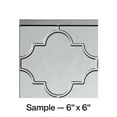 thumbnail image 1 of FASÄDE Monaco Decorative Vinyl Backsplash Panel in Argent Silver (6X6 Inch Sample), 1 of 5