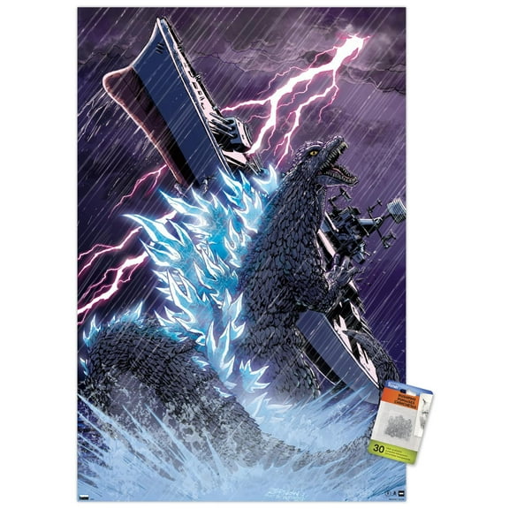 Godzilla: Comic - Lightning Wall Poster with Pushpins, 22.375" x 34"