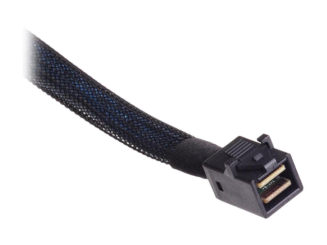 SilverStone 36 Pin Minisas Sff-8643 (Target) to SATA 7Pin (Host) + Sideband Cable 0.6M Components Other CPS05-RE