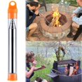 thumbnail image 1 of Cheers.US Pocket Size Fire Stainless Fire Blower Pipe Builds Tool Heat Portable Blow Fire Tube, 1 of 8