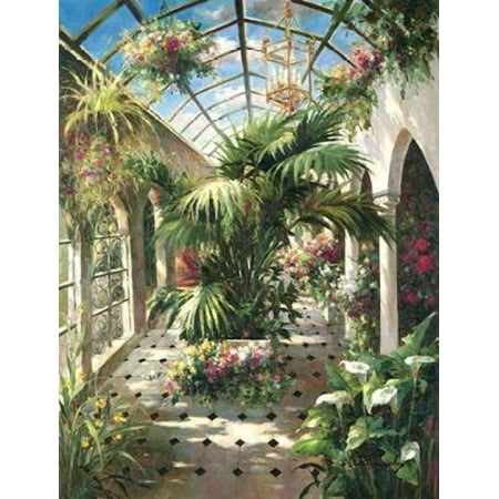Garden Atrium ll Stretched Canvas - Vera Oxley (11 x