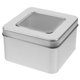 thumbnail image 1 of Matte Clear Square Empty Tin for Store Spices Candies Tea Gift Giving -, 1 of 3