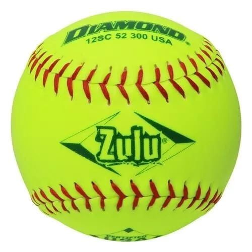 Diamond Zulu slowpitch 12" Softballs (12sc 52 300 USA) Dozen