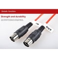 thumbnail image 3 of MIDI Extension Cable 5Pin Male to Male MIDI Cable for Electric Piano Guitar Instrument PC Cable 5M, 3 of 6