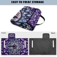 thumbnail image 4 of Uorisanigo Golf Cart Seat Covers Seat Blanket with 4 Front Pockets, Universal Purple Mandala Floral Golf Cart Accessories for EZGO, Yamaha, Club Car and Other 2 Person Seats, 4 of 7