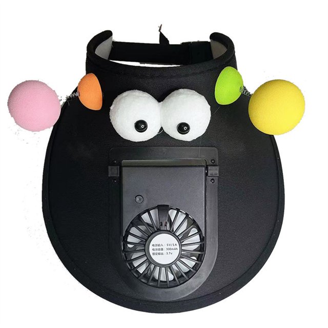 Mejor Belleza Ventilador Cute Sun Visors Hat with Fan, Rechargeable Hat with Fan Built In, Fan Hats for Women Kids, Adjustable Elastic Buckle