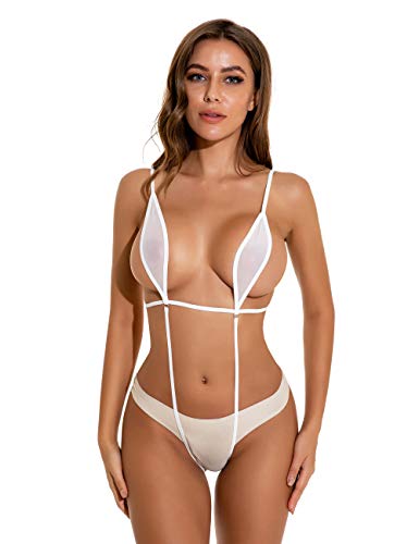 Afom Oneheekini Women Sexy See Through 