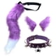 thumbnail image 1 of Disfraces de de Halloween de anime de felpa, 1 par de pinzas para el cabello con orejas, colr de con campana, vestido de Lolita para accesorios de Violeta Hugo Traje de juego de cosplay, 1 of 5