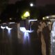 thumbnail image 2 of Luces de pared de paso de cubierta solar 4x Lámparas de decoración de cerca de escaleras (/ Luz) Negro Blanco Hugtrwg Para estrenar, 2 of 8