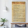 thumbnail image 5 of 12-step Alcoholics Anonymous Quotes Vintage Posters Poster Decorative Painting Canvas Wall Art Living Room Posters Bedroom Painting, 5 of 8