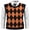 Black-Orange, variant on COOFANDY Mens Casual Slim Fit V-Neck Rhombus Business Knitwear Sweater Vest