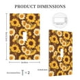 thumbnail image 3 of Disketp Vintage Wood Grain Sunflower A Decorator Light Switch or Receptacle Outlet Wall Plate Decorator Wall Plate Child Safe Outlet Cover-Style T, 3 of 6