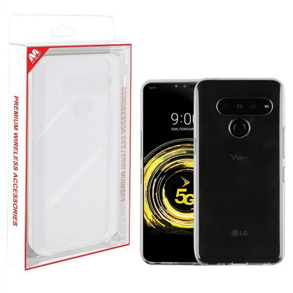 LG V50 ThinQ Phone Case Ultra Slim Thin Hybrid Premium Flexible Candy Silicone Gummy TPU Rubber Bumper Gel Soft Lightweight Protective Cover HD CLEAR Transparent Cover Case for LG V50 Thinq