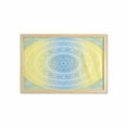 thumbnail image 1 of Blue and Yellow Wall Art with Frame, Ombre Mandala Oriental Universe and Themed Image Art, Printed Fabric Poster for Bathroom Living Room, 35" x 23", Blue Yellow, by Ambesonne, 1 of 2
